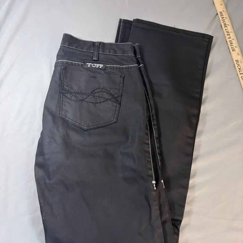 Black Women's Straight-Leg Jeans